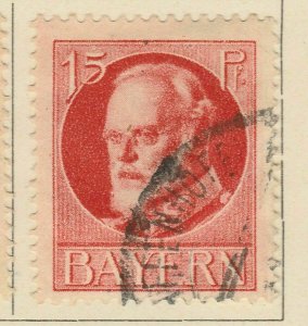 A6P12#53 German States Bavaria 1916-20 15pf used-