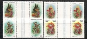 Nevis  503-6 MNH 1986 Coral-Flowers (Blooms) Gutt.Prs.