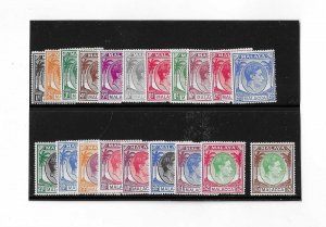 Malaya (Malacca)  Sc # 3-17 , 22-26  complete set of 20 NH VF