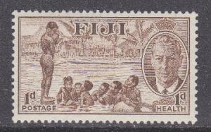 Fiji sc#B1 1951 1p+1p KG6 Scenes MH