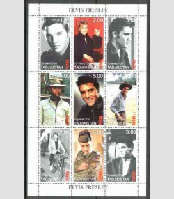 Tajikistan 1999 ELVIS PRESLEY Sheet Perforated Mint (NH)