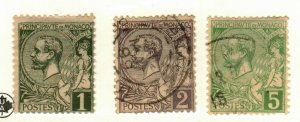 Monaco #11 MH, 12 , 14 used