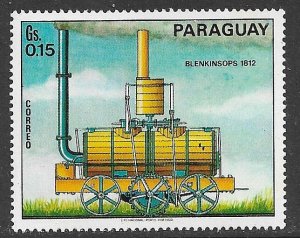 PARAGUAY 1971 15c LOCOMOTIVE Issue Sc 1399b MH