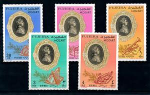 [93565] Fujeira 1971 Music Mozart Instruments  MNH