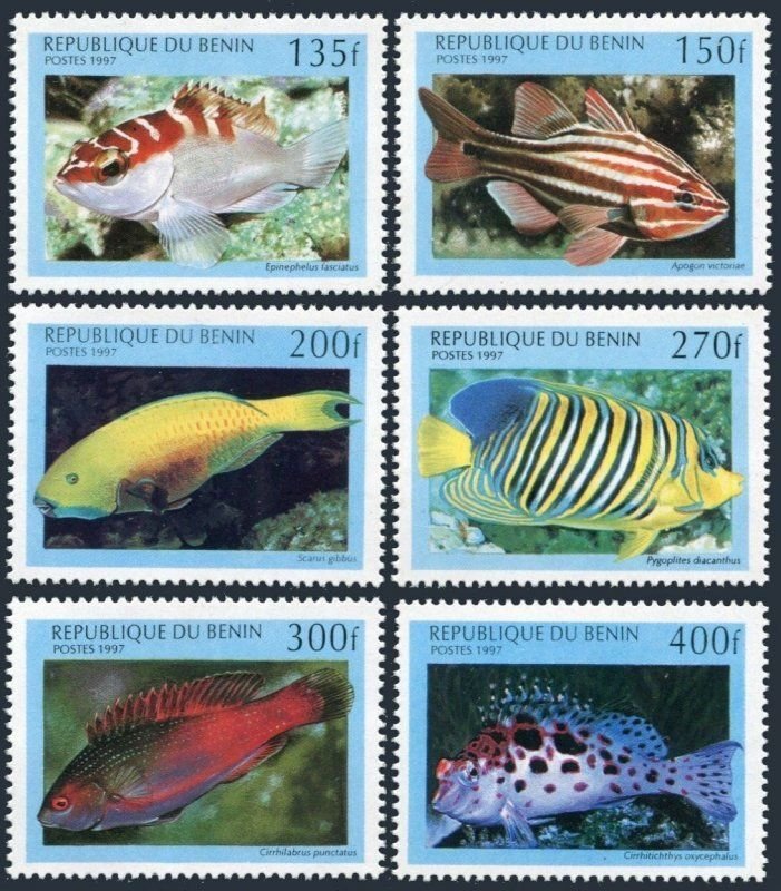 Benin MNH 1047-52 Fish 1997