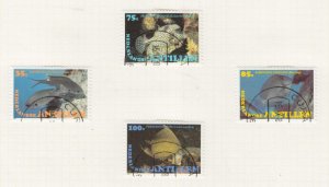 NETHERLANDS ANTILLES, 1982 Fish set of 4, used.