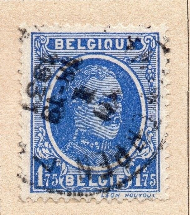 Belgium 1927-29 Early Issue Fine Used 1.75F. 214082