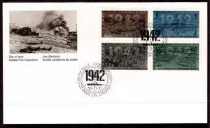 Canada 1451a Anniversary WWII Canada Post U/A FDC