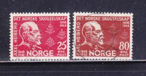 Norway 292-293 Set U Axel Heiberg, Diplomat (A)