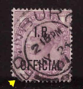 Great Britain Scott o4 Used Official lower left corner clipped