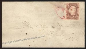 CSA Civil War Confederate 2c Andrew Jackson Sc8 Cover Red North Carolina  112123