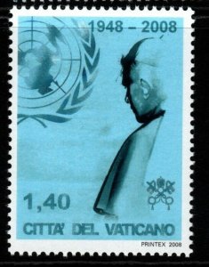 VATICAN CITY SG1539 2008 POPE BENEDICT XVI'S VISIT TO THE UNITED NATIONS MNH