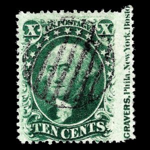 WCstamps:U.S. Scott #35 / 10c Type V, VF, Used / CV $55