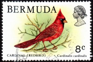 Bermuda 367 - Used - 8c Cardinal (1978) (cv $2.20) (2)