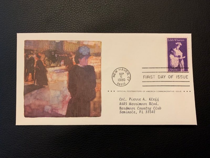 1980 Scott 1832 Edith Wharton stamp first day covers