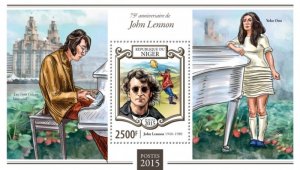 Niger - 2015 John Lennon - Stamp Souvenir Sheet -14A-554