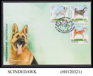 KYRGYZSTAN - 2020 DOMESTIC DOGS 3V FDC