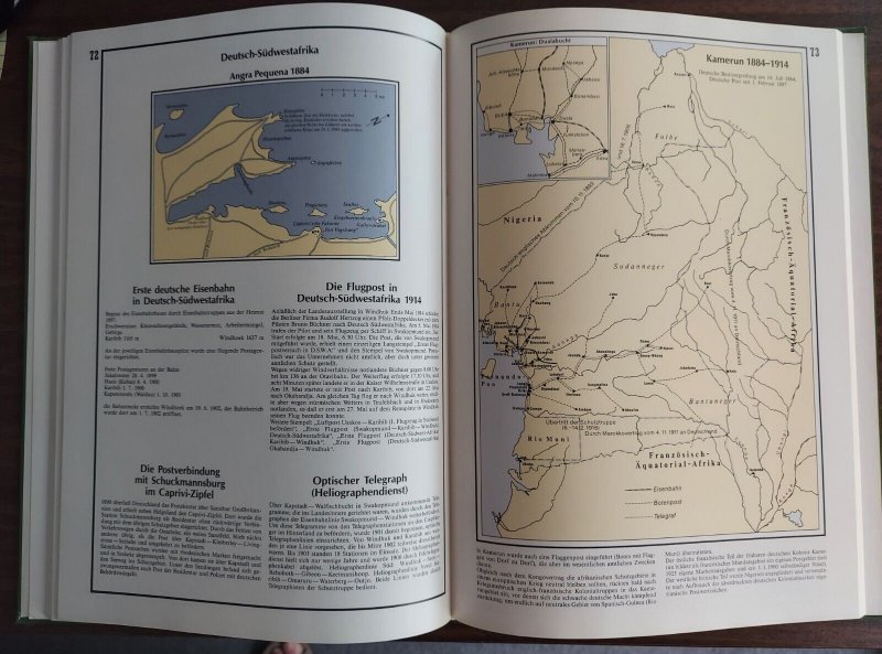 MICHEL-ATLAS OF GERMAN PHILATELY, 1989, hard-covered book, GREAT CONDITION 