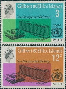 Gilbert & Ellice Islands 1966 SG127-128 WHO set MNH