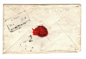 GB Cover SCOTS MALTESE CROSS *Fort William* 1842 Bolton Banker {samwells}NN173