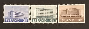 Iceland 1961 #345-7, Buildings, Wholesale Lot of 5, MNH, CV $7