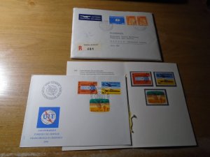 Switzerland   Cover addressed  B  Mackasey  #10O11-13/ 610-13 FDC + MNH in  card