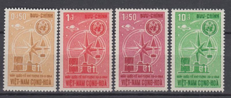 South Vietnam 1964 Full  Set Sc#235-238 MNH Luxe (White Gum)