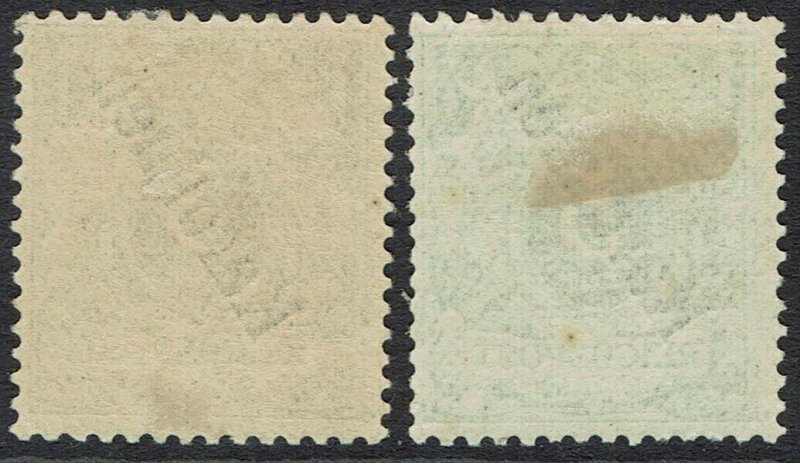 CAROLINE ISLANDS 1899 EAGLE 3PF AND 5PF 