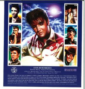 Micronesia 1997 - Elvis Presley Music Tribute - Sheet of 6 Stamps Scott #268 MNH