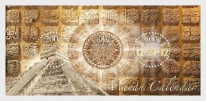 Postage stamps of Curacao 2012 - Mayan Calendar - Miniature Sheet