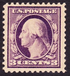 Scott 501, 3c Perf. 11 Washington, VF-XF Unused OG LH