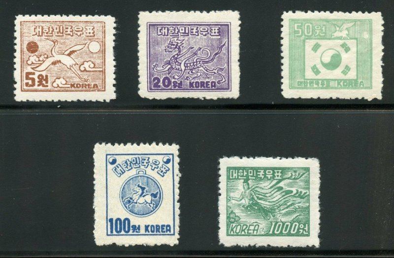 KOREA SCOTT#122/26 MINT NEVER HINGED ORIGINAL GUM==SCOTT VALUE $125.00 