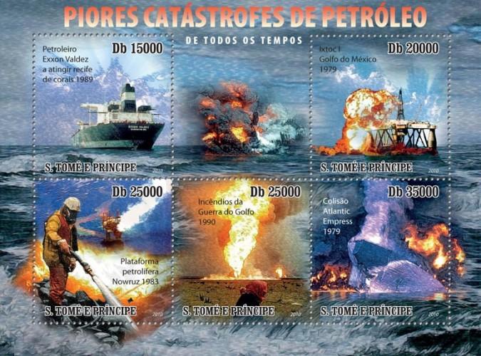 SAO TOME E PRINCIPE 2010 SHEET WORST OIL DISASTER st10506a