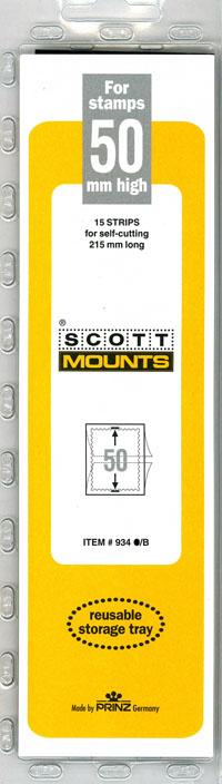 Scott Mounts Black 50mm STRIP 215 ,(Pgk. 15)(00934B)