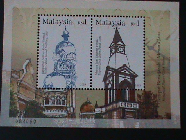 ​MALAYSIA-2003-SC#931- CKOCK TOWERS MNH -S/S-VF-LAST ONE WE SHIP TO WORLDWIDE