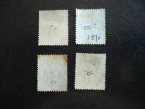 Stamps - Cape of Good Hope - Scott# 16-19 - Used Part Set of 4 Stamps