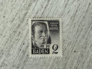German Occupation Stamp #5N1 MNG, 2pf, Baden, 2024 SCV $0.25