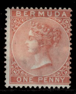 BERMUDA QV SG2, 1d pale rose, M MINT. Cat £140.