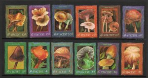 St Vincent #1678-89 Mushrooms Set MNH