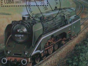 ​CUBA-1999-SC#4006- IBRA'99-WORLD.STAMP SHOW-NURENBERG-CTO S/S VF LAST ONE