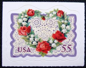 US #3275 MNH Booklet Single, Love SCV $1.10 L7