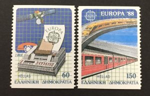 Greece 1988 #1621-2, MNH, CV $8.50