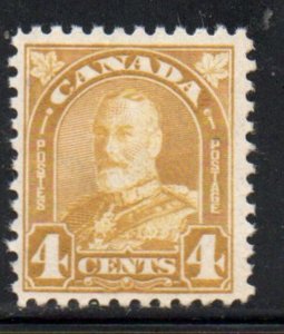 Canada Sc 168 1930 4 c G V Yellow Bistre G V stamp mint