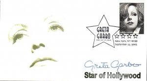 #3943 Greta Garbo Unknown FDC