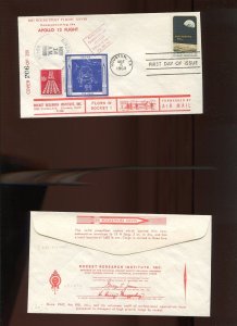 RRI ROCKETPOST XXVIII ROCKET 1 FLOWN COVER NOV 14 1969 APOLLO 12 FLIGHT (HR1226)