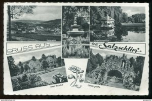 Germany 1959 Heuss Issues on Airmail Postcard to Canada. SALZSCHLIRF