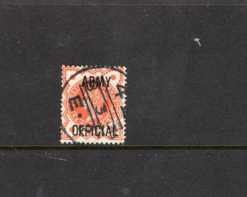 GREAT BRITAIN #O54  1896  1/2p  OFFICIAL       F-VF USED
