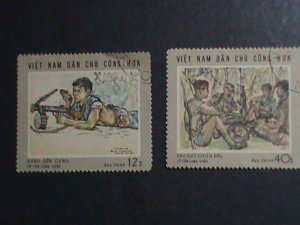 ​VIETNAM-1969 SC#546-7 LIBERATED WAR CTO VERY FINE WE SHIP TO WORLD WIDE.