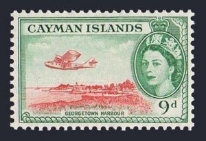 Cayman 144,MNH.Michel 145. QE II,1953.George Town harbor.Plane.