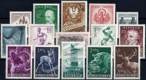 1959 Austria Complete Year Set with Definitives VF/MNH, CAT 21$ pay only 20%